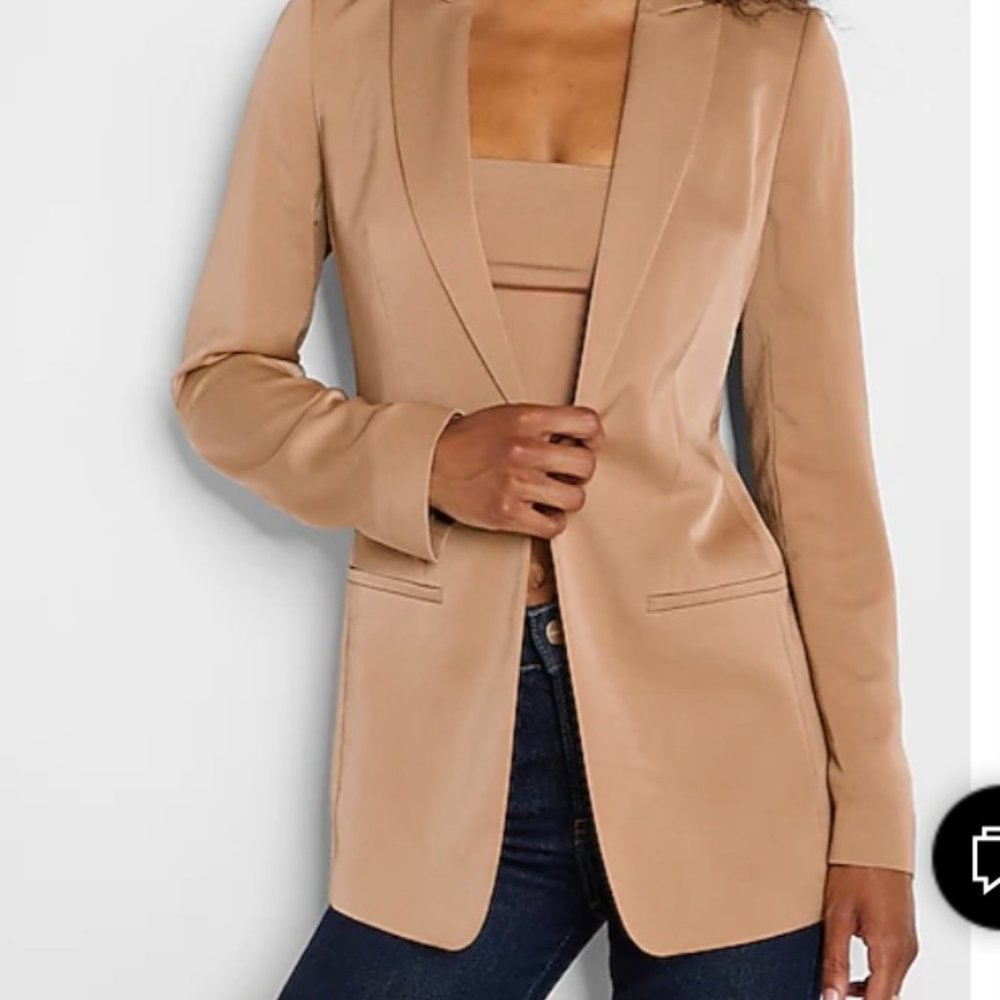 Express camel blazer with/without sash/belt Medium M